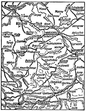 Karte zum 1. Weltkrieg