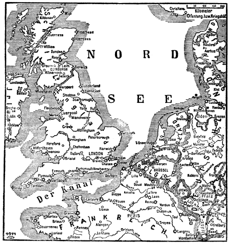 Karte zum 1. Weltkrieg