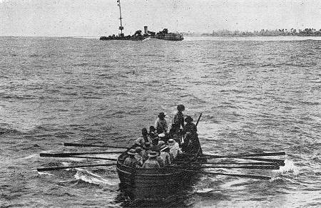 Das Wrack der "Emden"