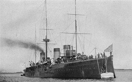 Гибель крейсера "Жемчуг" в районе о. Пенанг, Малайзия (1914)