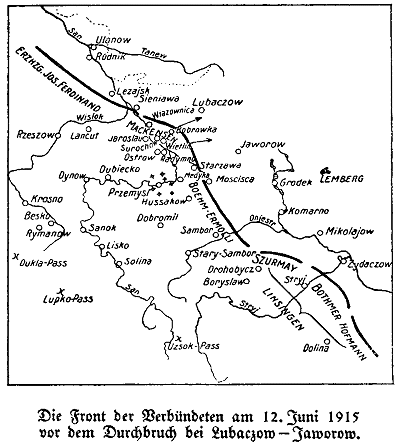 Karte zum Ersten Weltkrieg