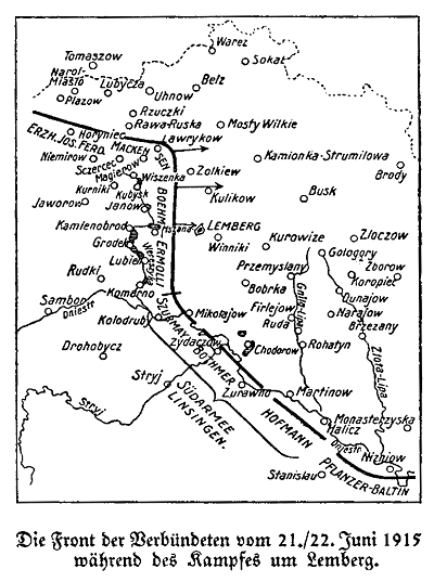 Karte zum Ersten Weltkrieg