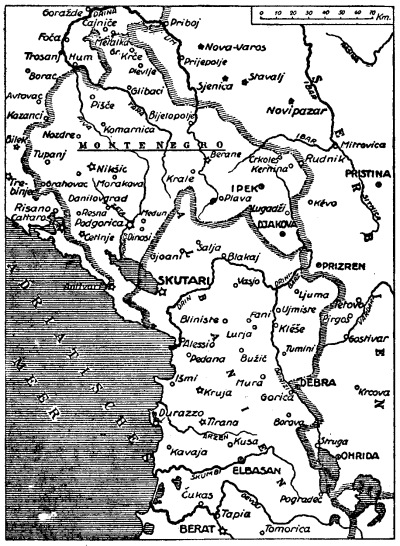 Karte zum 1. Weltkrieg