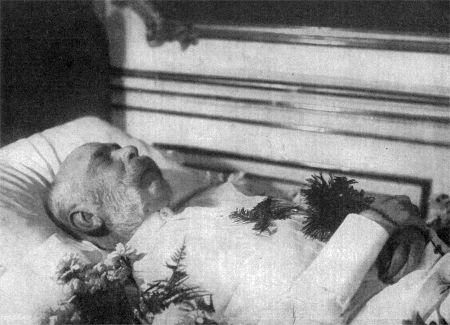 sterreich-Ungarn 1. Weltkrieg: Kaiser Franz Josef auf dem Totenbett