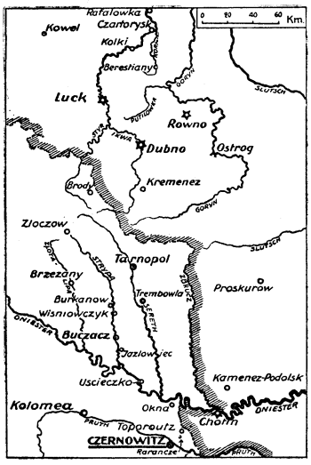 Karte zum 1. Weltkrieg