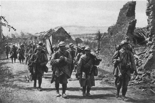 Westfront 1. Weltkrieg: Franzsische Verstrkungen auf dem Weg in die Sommeschlacht