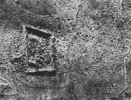 Westfront 1. Weltkrieg: Luftaufnahme des Fort Vaux bei Verdun
