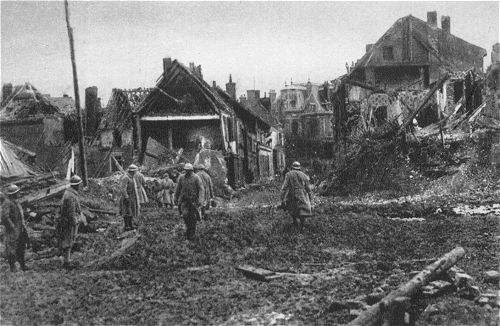 Der 1. Weltkrieg: In Ham nach dem deutschen Rückzug in die Siegfried-Stellung