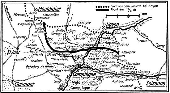 Karte zum 1. Weltkrieg